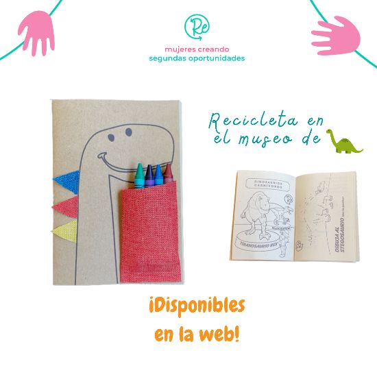 Imagen de Librito recicleta dinosaurio min. 3 unidades