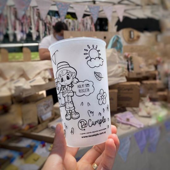 Imagen de Vaso recumple recicleta en el parque 330 ml