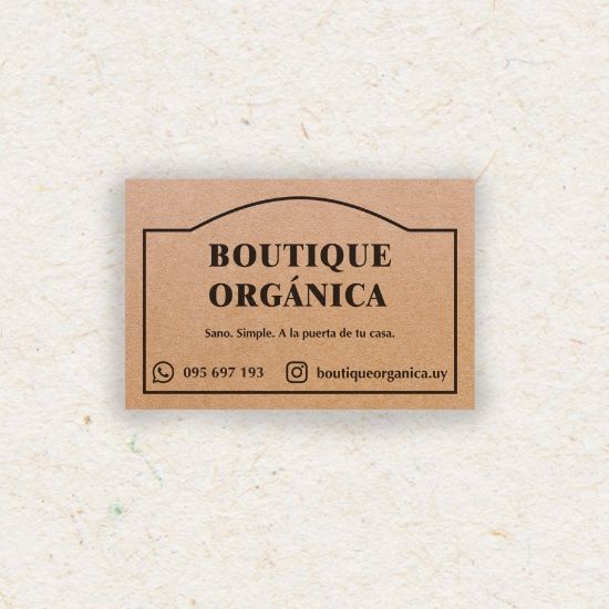 Imagen de Tarjetas personales kraft x 100 und.