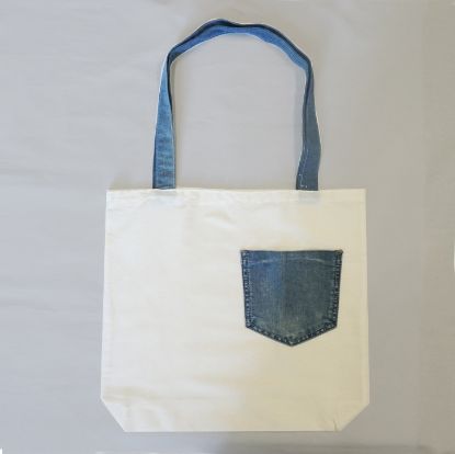 Imagen de Bolsa con jean tote bag