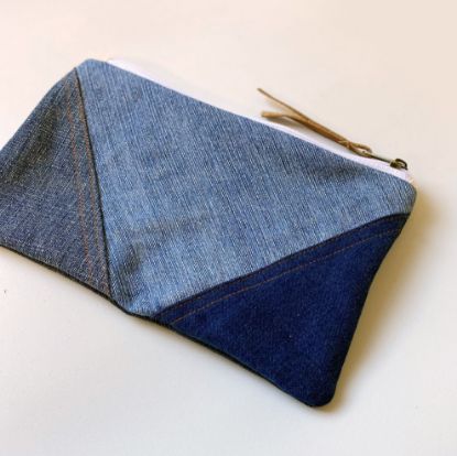 Imagen de Cartuchera jean patchwork