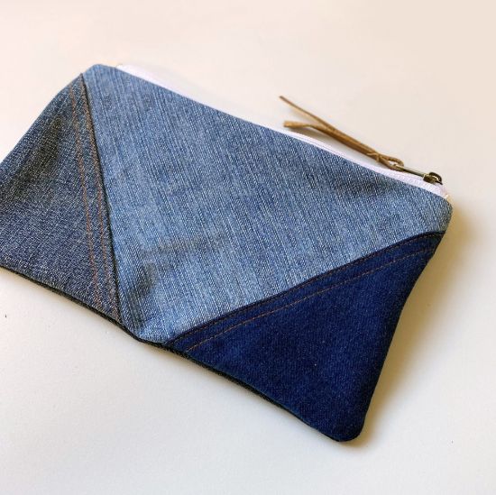 Imagen de Cartuchera jean patchwork