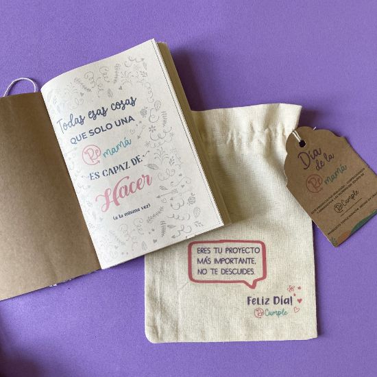 Imagen de Libreta planner + bolsita estampada