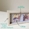 Imagen de Portarretrato con fotos para colgar madera