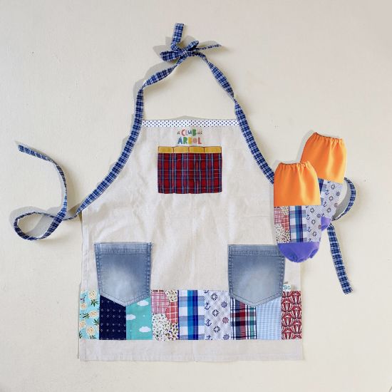 Imagen de Delantal patchwork personalizado niñ@