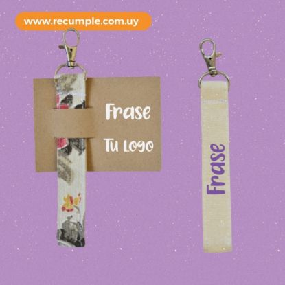 Imagen de Llavero tela personalizado