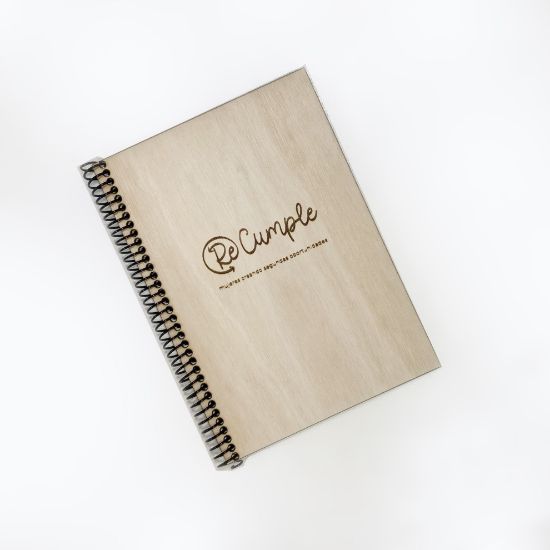 Imagen de Cuaderno ecológico tapa madera personalizado