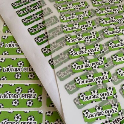 Imagen de Pack etiquetas - textil - adhesivas - lavables