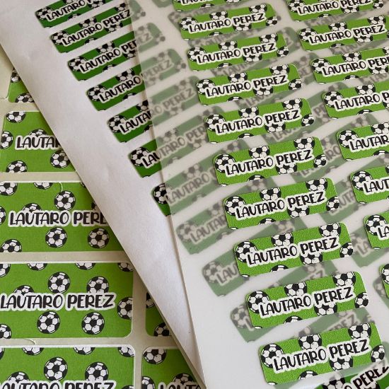 Imagen de Pack etiquetas - textil - adhesivas - lavables