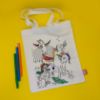 Imagen de Bolsa sorpresita mini tote bag para pintar unicornios