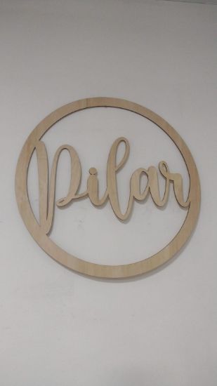 Imagen de copia de Aro  personalizado con logo o nombre 40 cm